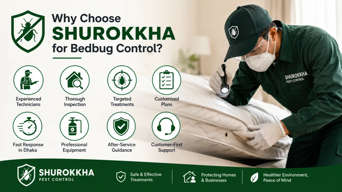 Choose Shurokkha for Bedbug Control