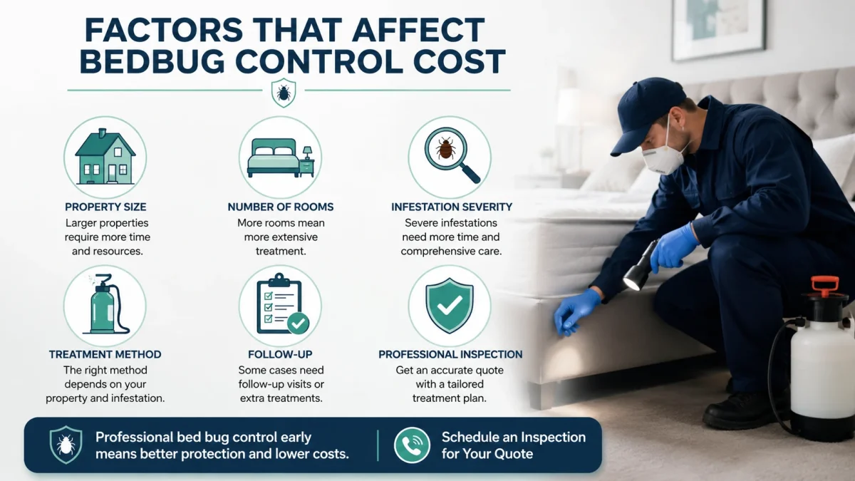 Factors That Affect Bedbug Control Cost