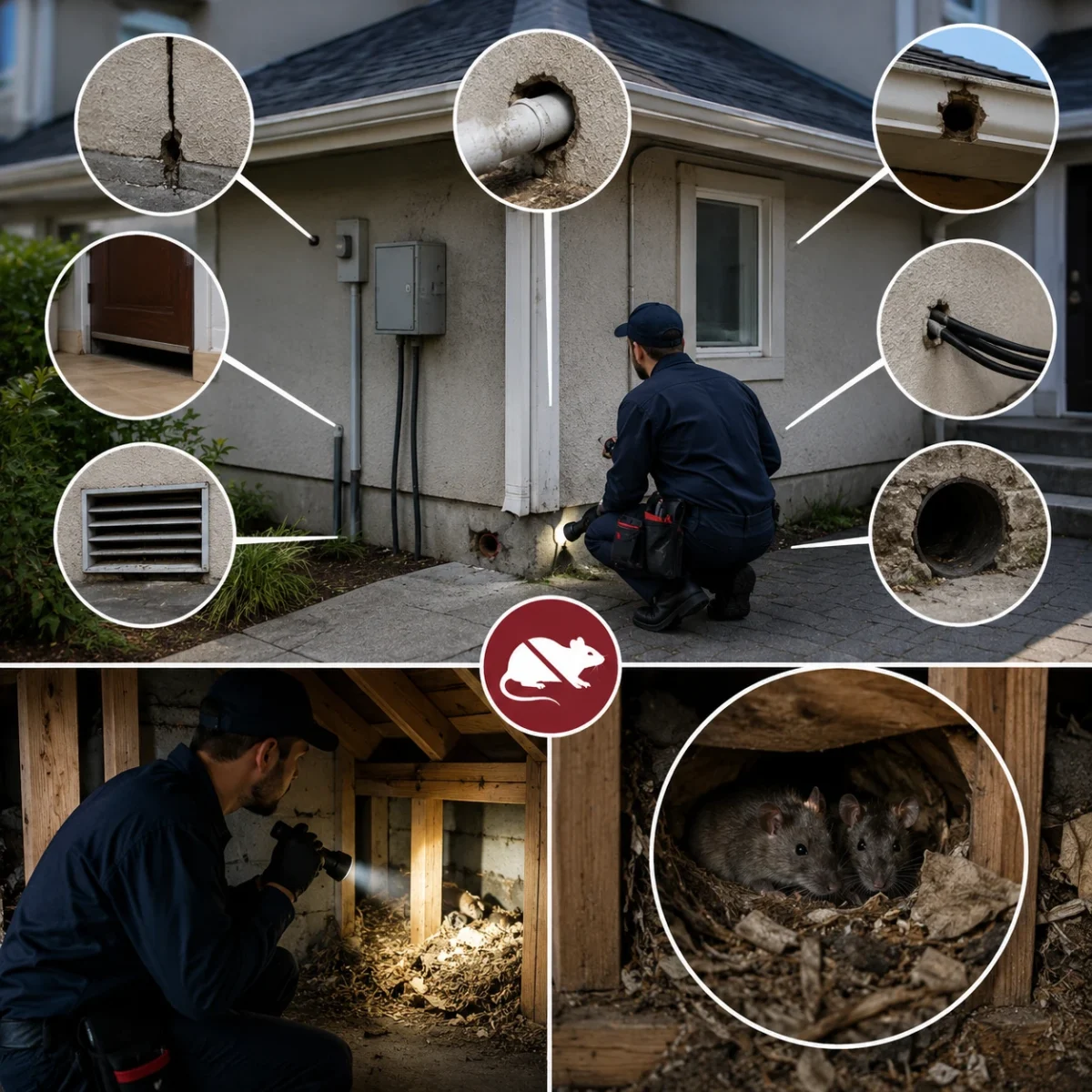 Identify Rodent Entry & Nesting Areas