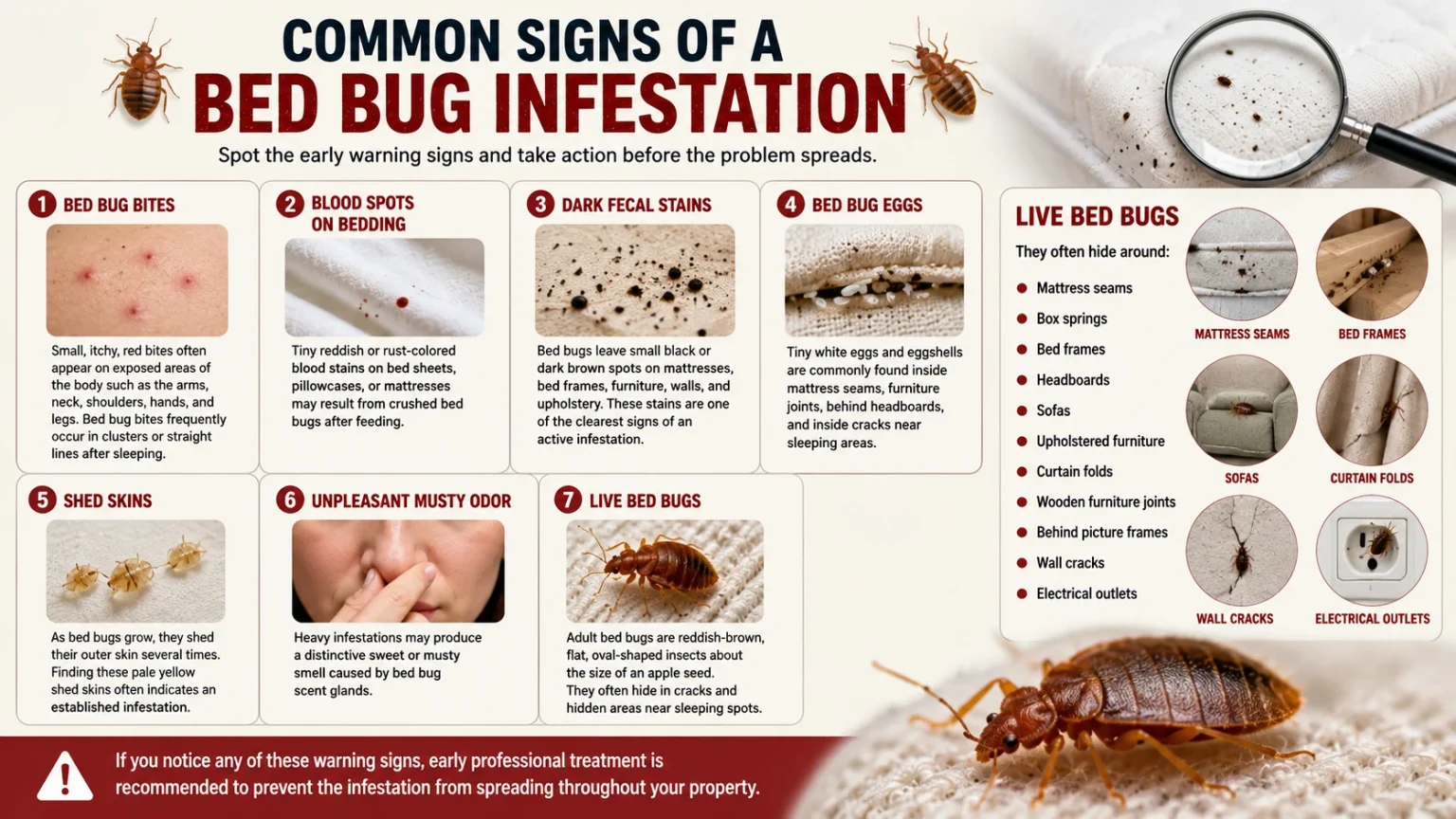 Signs of a Bed Bug Infestation