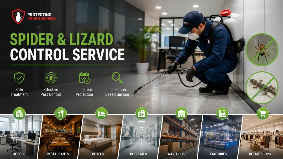 Commercial Spider & Lizard Control Service