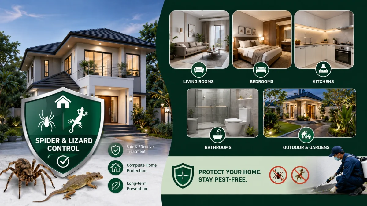 Residential Spider & Lizard Control Service