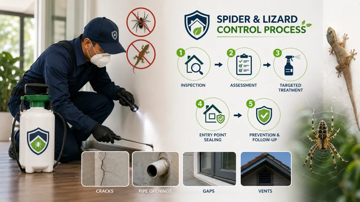 Spider & Lizard Control Methods