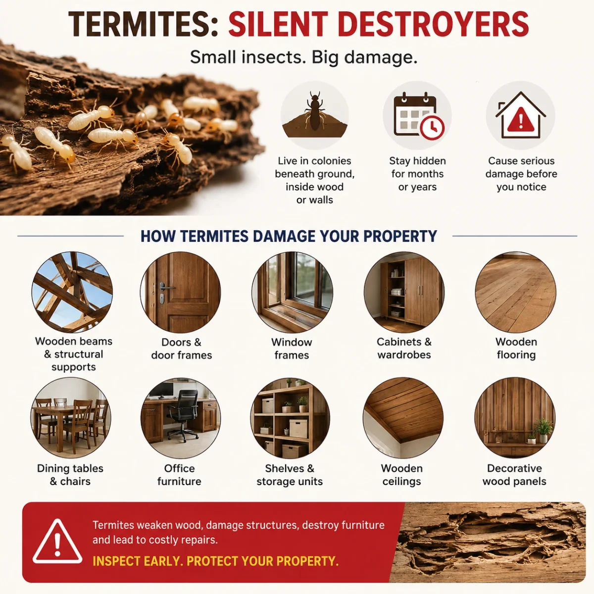 Termites Damage Your Property