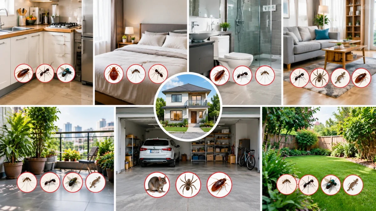 Pest Control for Different Areas of Your Home