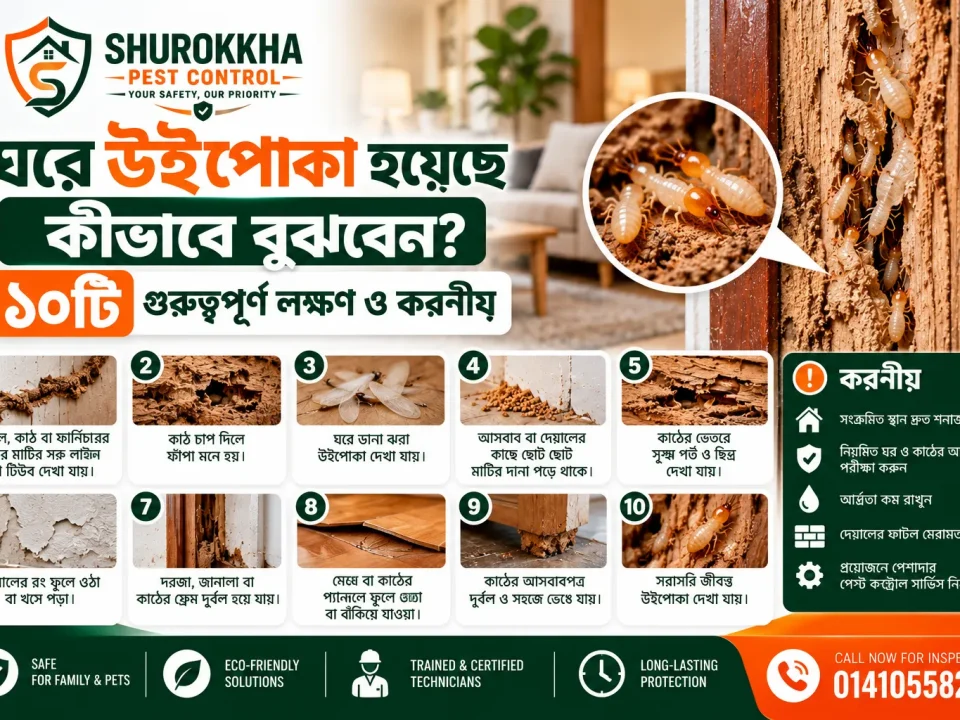 ঘরে উইপোকা হয়েছে কীভাবে বুঝবেন? ১০টি গুরুত্বপূর্ণ লক্ষণ ও করণীয়