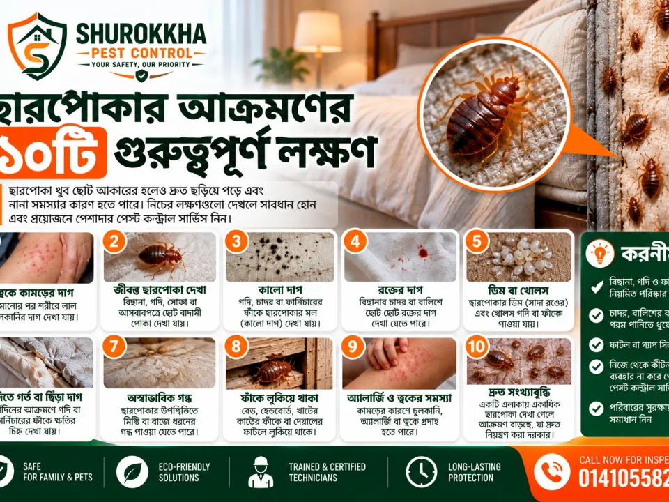 ছারপোকার ১০টি সতর্কসংকেত